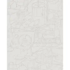 Komar Doodle Factory vliestapéta 200 cm x 250 cm tapéta, díszléc és más dekoráció