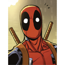 Komar Marvel Deadpool Holup falikép 30 cm x 40 cm piros grafika, keretezett kép