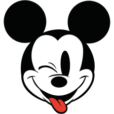 Komar nemszőtt fotótapéta Dot Mickey Head Optimism öntapadó átmérő 125 cm tapéta, díszléc és más dekoráció