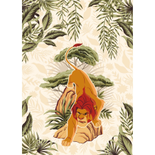 Komar nemszőtt fotótapéta Lion King Long Live The King többszínű tapéta, díszléc és más dekoráció