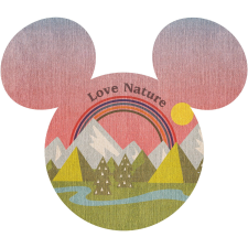 Komar vlies fotótapéta öntapadós Mickey Head Summer Hike 127 cm x 127 cm tapéta, díszléc és más dekoráció