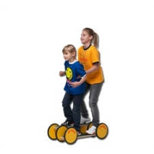 Kombi Pedalo, kétszemélyes Pedalo, fa gördülő roller roller