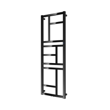  Kombinált radiátor Hopa Mondrian 174x60 cm fekete matt RADMON601731SP fűtőtest, radiátor
