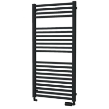 Kombinált radiátor ISAN QUADRAT 125,5x50 cm fekete bársony DQUA12550500CSM fűtőtest, radiátor