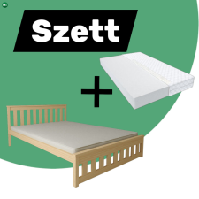 Komforttéka Ada fenyő ágykeret 90+Max matrac 90 ágy és ágykellék