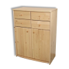 Komforttéka Andi 2 ajtós 4 fiókos fenyő komód