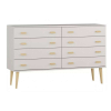 Komforttéka Lara fenyő komód 4 + 4 fiókos 117