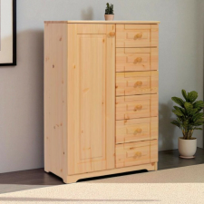 Komforttéka Petra 1 ajtós 6 fiókos fenyő komód bútor