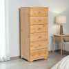 Komforttéka Petra keskeny 6 fiókos fenyő komód