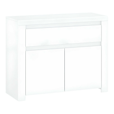  Komód 2D1S, fehér fényes, LINDY bútor