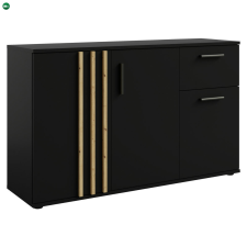  Komód, 3D1S, fekete/artisan tölgy, TOLIS TYP 2 bútor