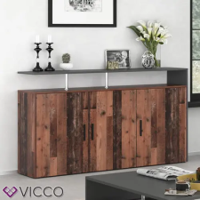  Komód, tálalószekrény, Vicco Amato 4284 , 160 cm, antracit-old style bútor