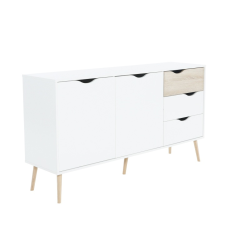 komód, tölgy sonoma / fehér, OSLO 75381 bútor