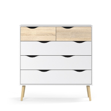  Komód, tölgy sonoma/fehér, OSLO 75456 bútor