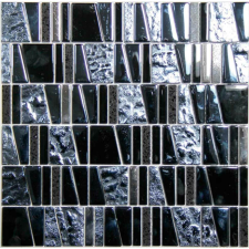  Kőmozaik Mosavit Asi negro 30x30 cm fényes ASINEGRO csempe