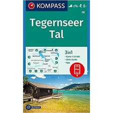 Kompass 08. Tegernseer turista térkép Kompass 1:25 000 térkép