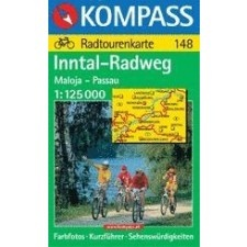 Kompass 148. Inntal-Radweg kerékpáros térkép Kompass 1:125 000 térkép