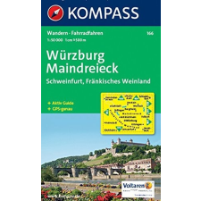 Kompass 166. Würzburg, Maindreieck, Schweinfurt, Fränkisches Weinland turista térkép Kompass térkép