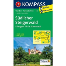 Kompass 168. Steigerwald, Südlicher, Erlangen, Fürth, Schwabach turista térkép Kompass térkép