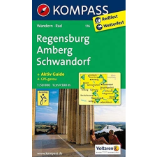 Kompass 176. Regensburg, Amberg, Schwandorf turista térkép Kompass térkép