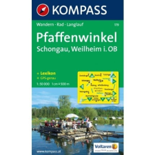 Kompass 179. Pfaffenwinkel, Schongau, Weilheim in Oberbayern turista térkép Kompass térkép