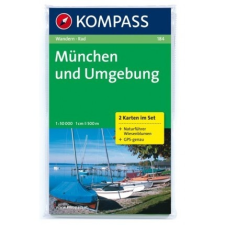 Kompass 184. München und Umgebung, 2teiliges Set mit Naturführer turista térkép Kompass térkép