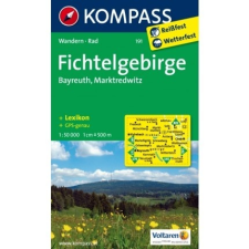 Kompass 191. Fichtelgebirge, Bayreuth, Marktredwitz turista térkép Kompass térkép
