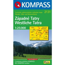 Kompass 2131. Westliche Tatra/Západné Tatry, 1:25 000, D/SK turista térkép Kompass térkép
