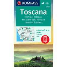 Kompass 2440. Toscana, Toszkána turista térkép Kompass 1:50 000 2022 térkép