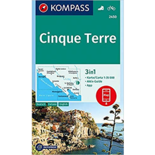 Kompass 2450. Cinque Terre turista térkép Kompass 1:35 000, 3 részes térképszett térkép