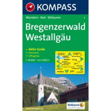 Kompass 2. Bregenzerwald, Westallgäu turista térkép Kompass térkép