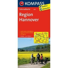 Kompass 3015. Hannover, Region kerékpáros térkép 1:70 000 Fahrradkarten térkép