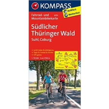 Kompass 3079. Thüringer Wald Südlicher, Suhl, Coburg kerékpáros térkép 1:70 000 Fahrradkarten térkép