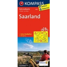 Kompass 3092. Saarland kerékpáros térkép 1:70 000 Fahrradkarten térkép