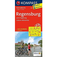 Kompass 3104. Regensburg und Umgebung, Unteres Altmühltal kerékpáros térkép 1:70 000 Fahrradkarten térkép
