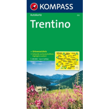Kompass 332. Trentino Provinzkarte, 1:125 000 térkép autós térkép
