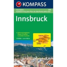 Kompass 448. Innsbruck Touristplan, 1:10 000, 30er Box várostérkép térkép