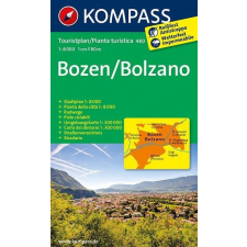 Kompass 480. Bozen/Bolzano turistatérkép és Bozen várostérkép 1:8 000 térkép