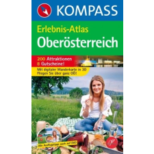 Kompass 593. Oberösterreich, Erlebnisatlas mit CD túraatlasz Wanderatlanten irodalom
