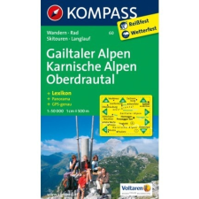 Kompass 60. Gailtaler Alpen, Karnische Alpen turista térkép, Oberdrautal turista térkép Kompass térkép