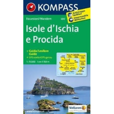 Kompass 680. Isole d&#039;Ischia e Procida, 1:15 000/Ortsplan 1:10 000, D/I/E/F turista térkép Kompass térkép