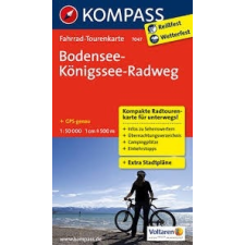Kompass 7047. Bodensee-Königsee-Radweg turista és kerékpáros térkép Kompass 1:50 000 térkép