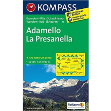 Kompass 71. Adamello-La Presanella turista térkép Kompass 1:50 000 térkép