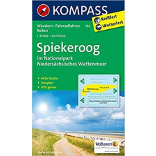 Kompass 732. Spiekeroog im Nationalpark Niedersächsisches Wattenmeer, 1:15 000 turista térkép Kompass térkép
