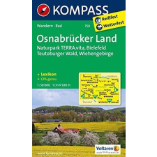 Kompass 750. Osnabrücker Land, Naturpark Terravita, Bielefeld, Teutoburger Wald, Wiehengebirge turista térkép Kompass térkép