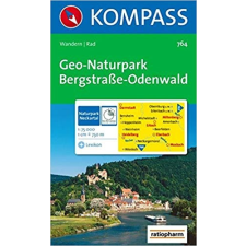 Kompass 764. GeoNaturpark Bergstraße, Odenwald, 1:75 000 turista térkép Kompass térkép