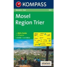 Kompass 834. Mosel, Region Trier, Mosel turista térkép Kompass térkép