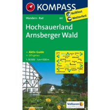 Kompass 841. Sauerland 1, Hochsauerland, Arnsberger Wald turista térkép Kompass térkép