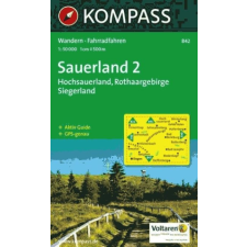 Kompass 842. Sauerland 2, Hochsauerland, Rothaargebirge, Siegerland turista térkép Kompass térkép