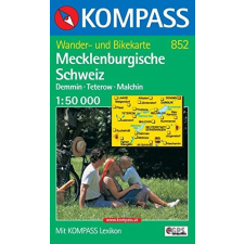 Kompass 852. Mecklenburgische Schweiz, Demmin, Teterow, Malchin turista térkép Kompass térkép